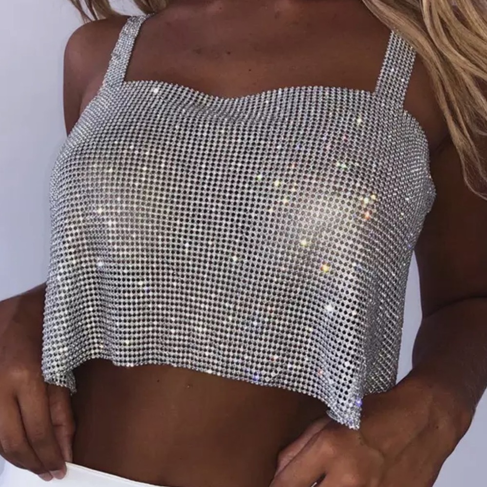 Crystal sparkle fun top glitter